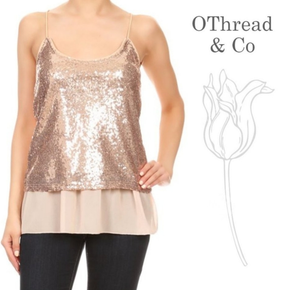 Super Bling Sequin Tank L